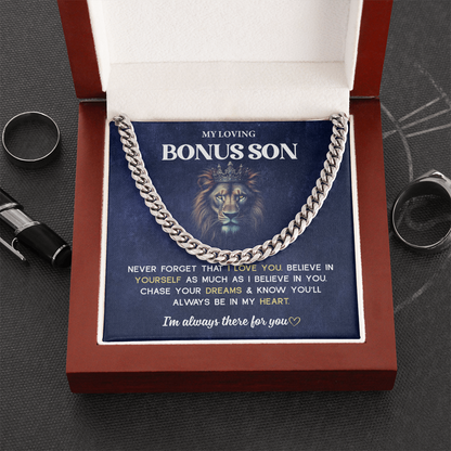 Bonus Son Necklace From Mom & Dad Mother and Son Jewelry