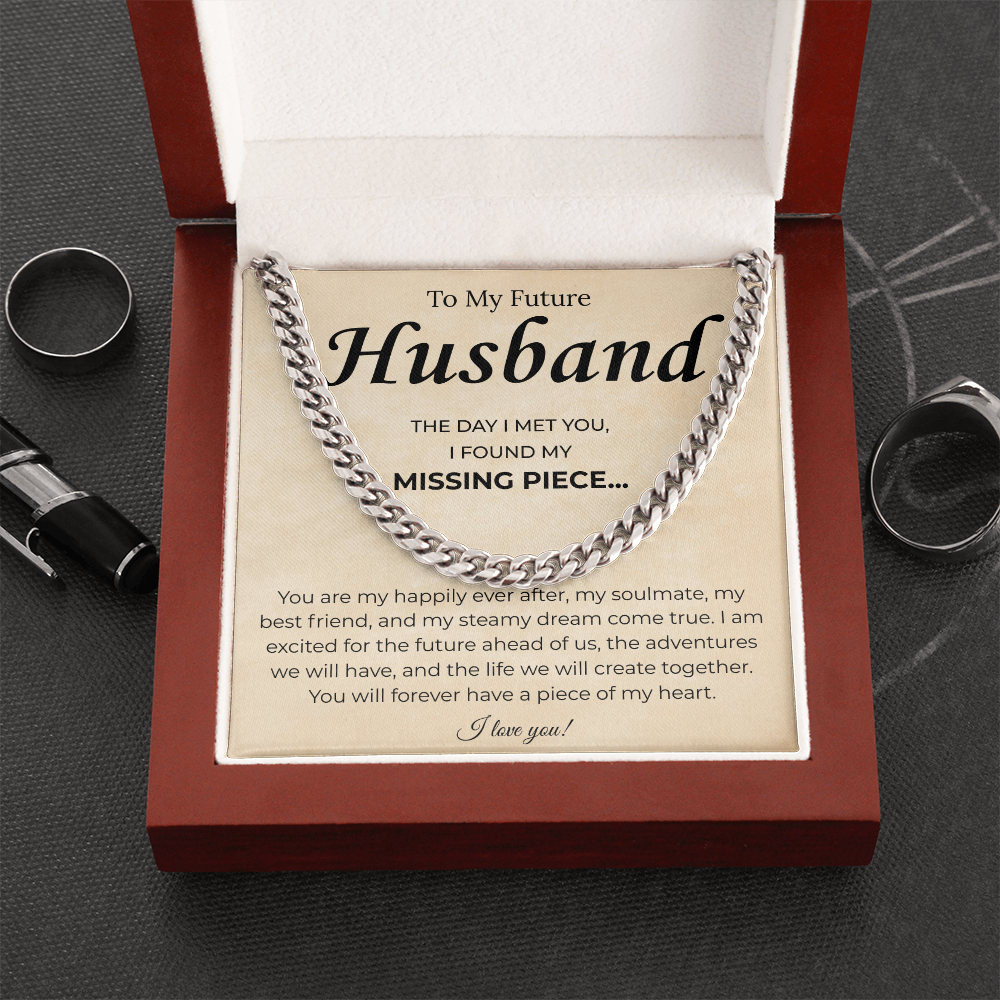 Promise Necklace Gifts For Future Husband, This chain upgraded his look