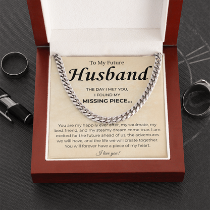 Promise Necklace Gifts For Future Husband, This chain upgraded his look