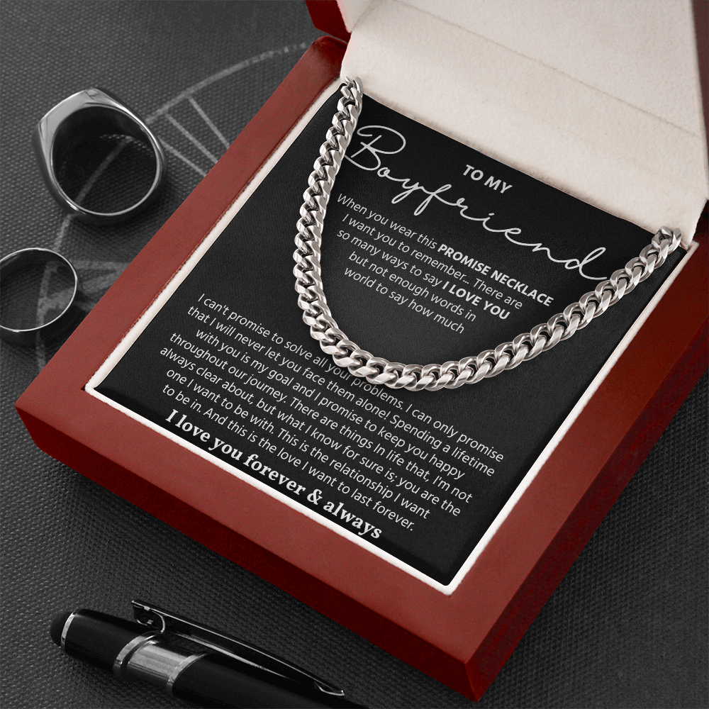 To My Man Necklace, Make your boyfriend stand out with this chain