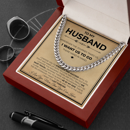 Husband Necklace Gifts From Wife, This chain makes your boyfriend look extra handsome.
