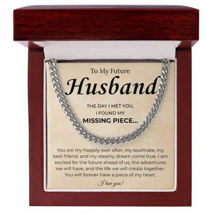 Promise Necklace Gifts For Future Husband, This chain upgraded his look