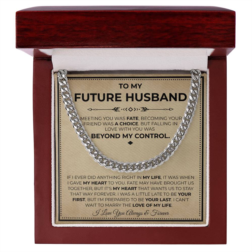 Necklace Gifts For Future Husband, This chain makes him look finer