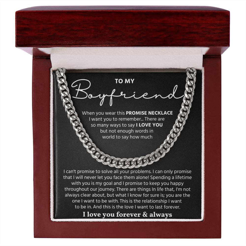 To My Man Necklace, Make your boyfriend stand out with this chain