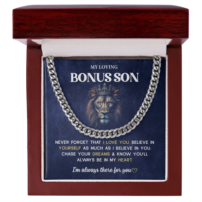 Bonus Son Necklace From Mom & Dad Mother and Son Jewelry