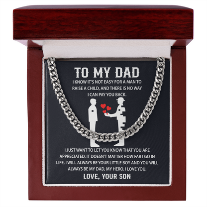 Father's day Necklace Gifts for Dad, Sentimental Gifts for Dad - Christmas Gifts for Dad from Daughter