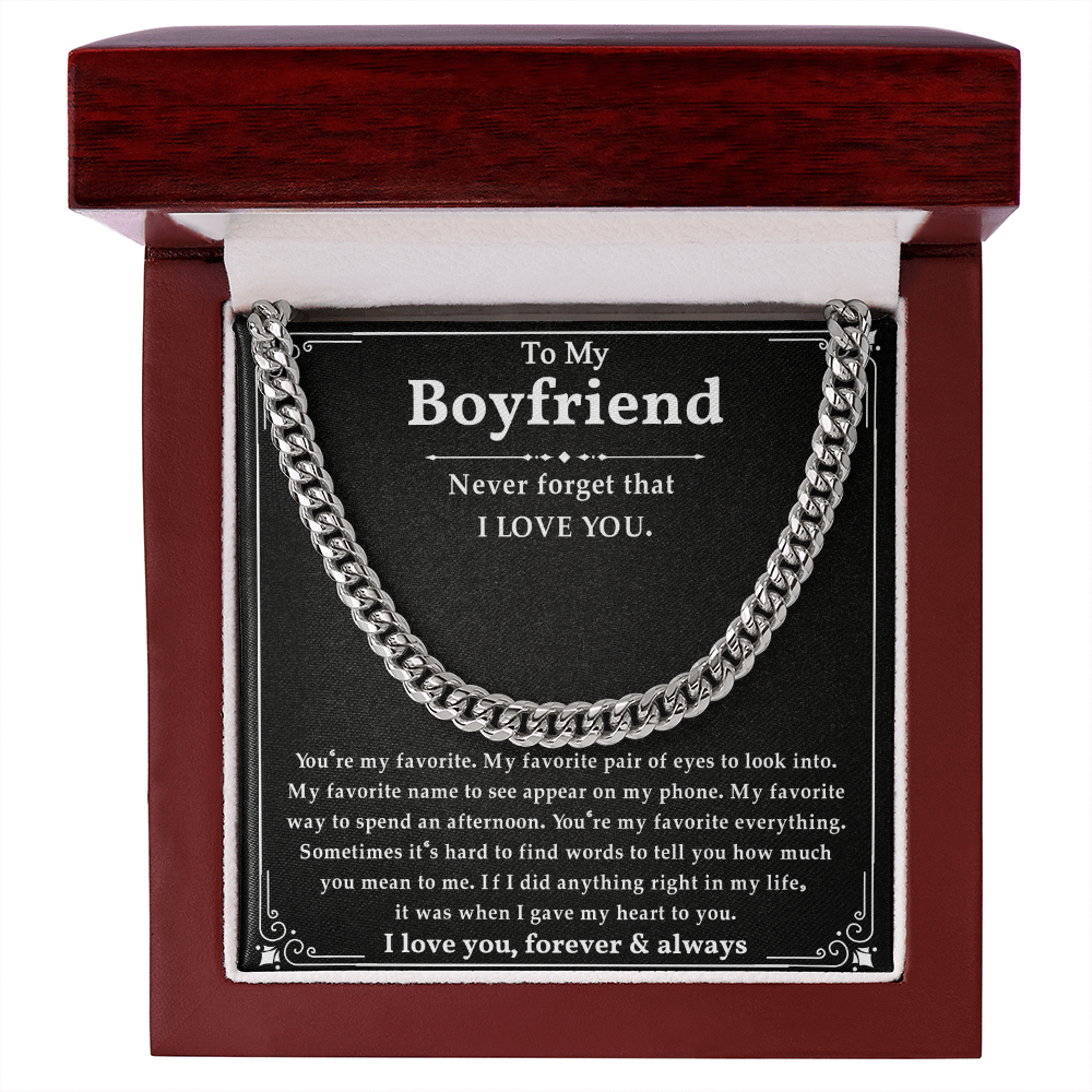 Anniversary Gifts For Boyfriend, This chain makes your boyfriend look handsome