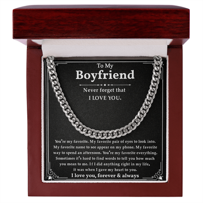 Anniversary Gifts For Boyfriend, This chain makes your boyfriend look handsome