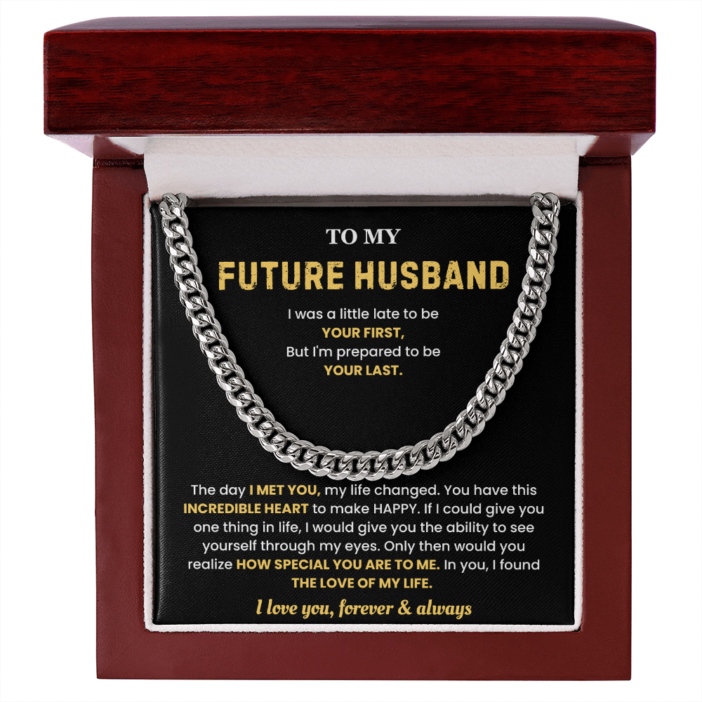 Future Husband Necklace from Future Wife, That chain hits different on him