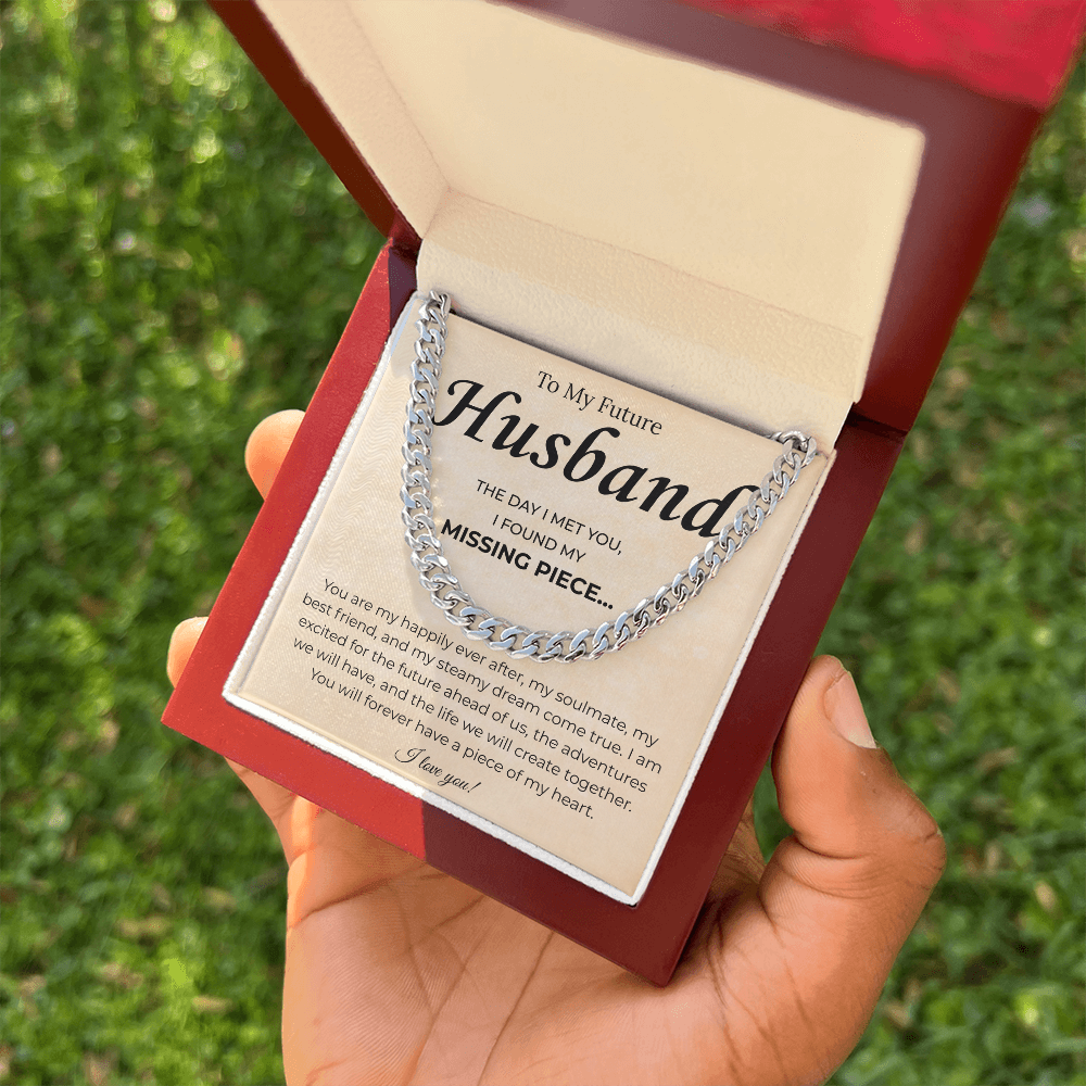 Promise Necklace Gifts For Future Husband, This chain upgraded his look