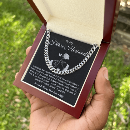 Fiance Necklace Gifts From Fiancee, That chain suits him perfectly