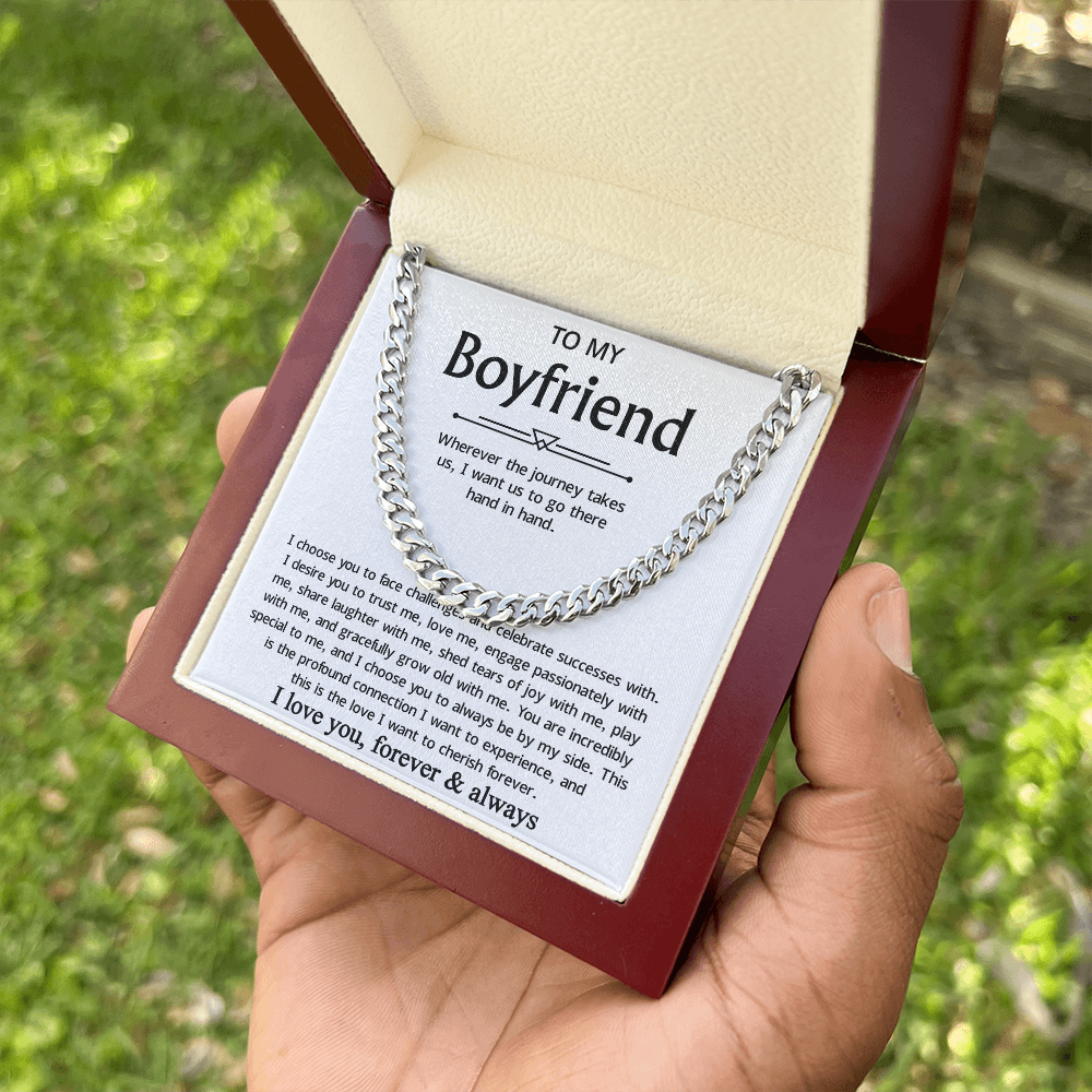 Promise Necklace For Boyfriend, Perfect chain gift for your handsome boyfriend
