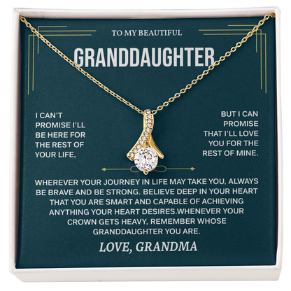 To My Granddaughter Necklace, Necklaces for Granddaughters