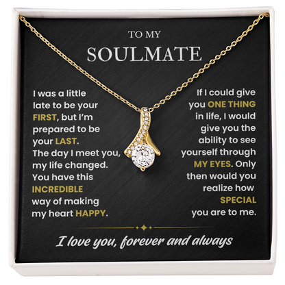 To My Soulmate Necklace, Valentines Day Gifts for Soulmate