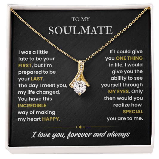 To My Soulmate Necklace, Valentines Day Gifts for Soulmate