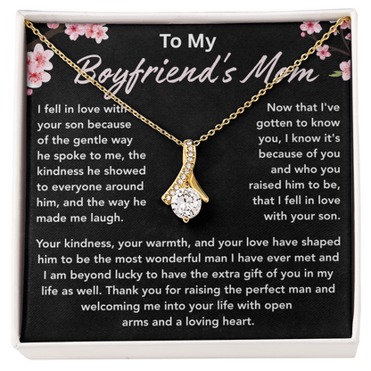 To My Boyfriends Mom Necklace, Necklace Gifts for Boyfriends Mom