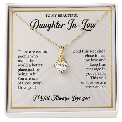 Gift Ideas for Daughter-in-Law – Elegant Alluring Beauty Necklace in Gift Box, Jewelry Gifts