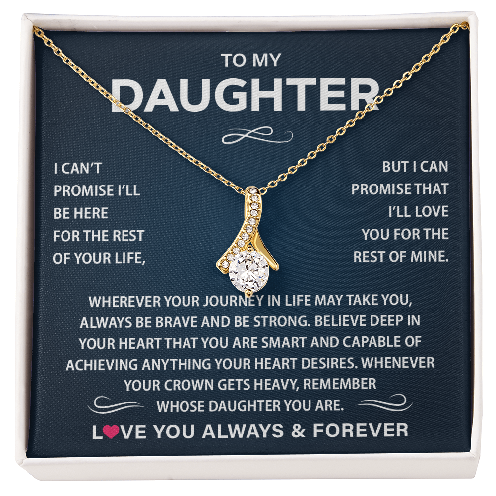 To My Daughter Necklace from Dad, Christmas Gift