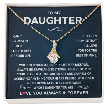 To My Daughter Necklace from Dad, Christmas Gift