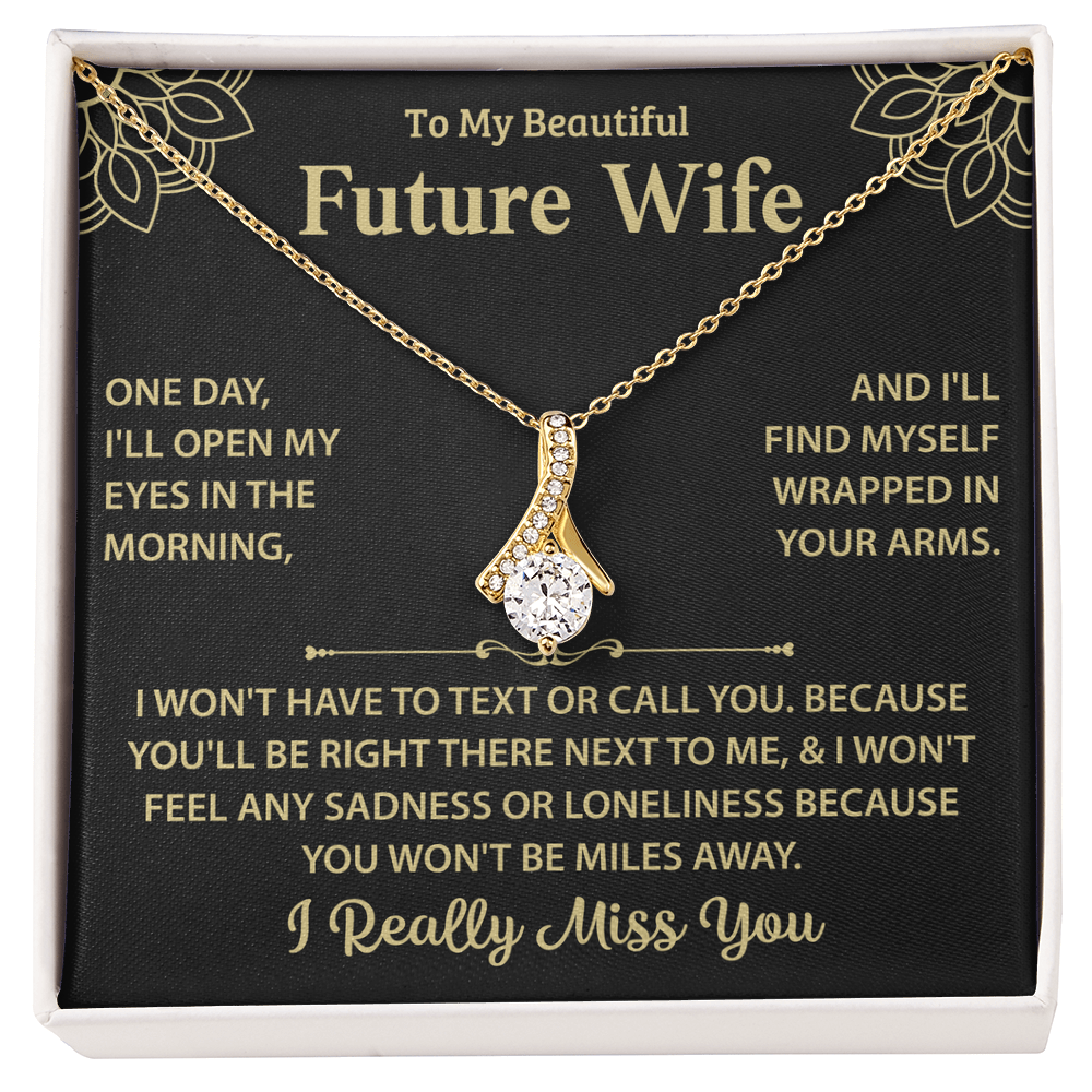 Silver Necklace For My Future Wife - Women Xmas Presents