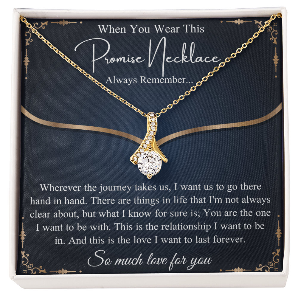 Romantic Birthday Gift, Promise Necklace