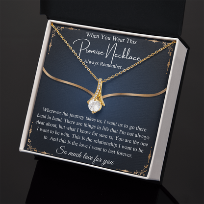 Romantic Birthday Gift, Promise Necklace