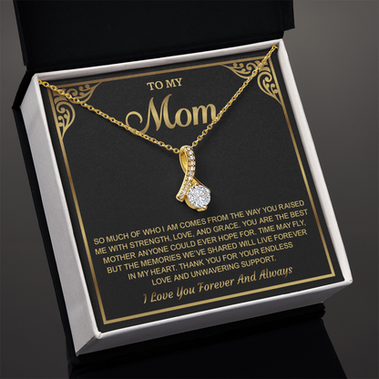 To My Mom Alluring Beauty Necklace – Birthday Gift for Mom, Best Mom Gifts, Jewelry Gift, Mom Necklace