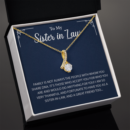 To My Sister in law Necklace, More than just a gift, it's a memory she'll always keep