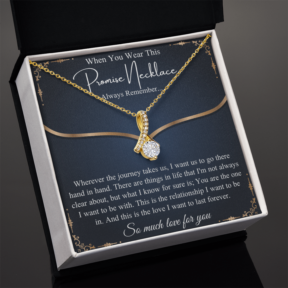 Romantic Birthday Gift, Promise Necklace