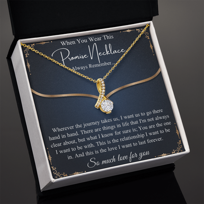 Romantic Birthday Gift, Promise Necklace