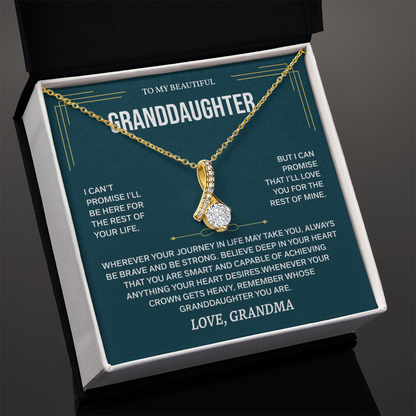 To My Granddaughter Necklace, Necklaces for Granddaughters