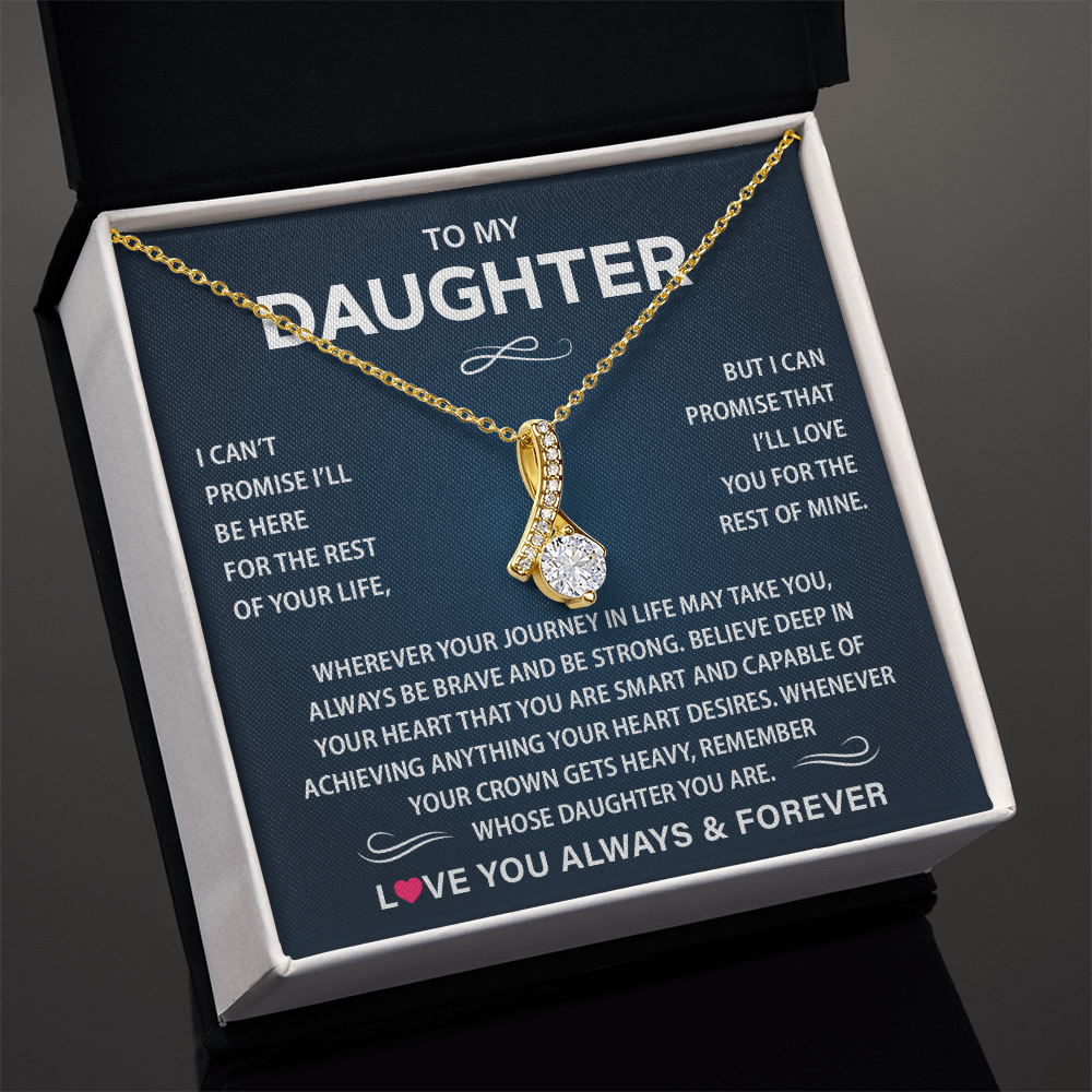 To My Daughter Necklace from Dad, Christmas Gift