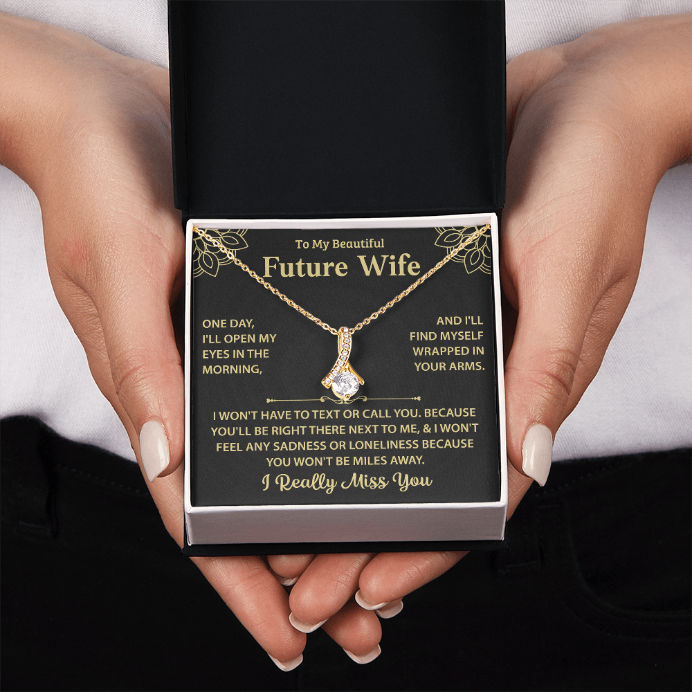 Silver Necklace For My Future Wife - Women Xmas Presents