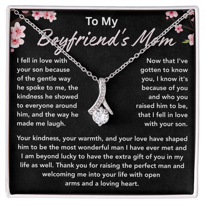 To My Boyfriends Mom Necklace, Necklace Gifts for Boyfriends Mom