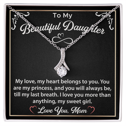 To My Beautiful Daughter, Alluring Beauty Necklace for women