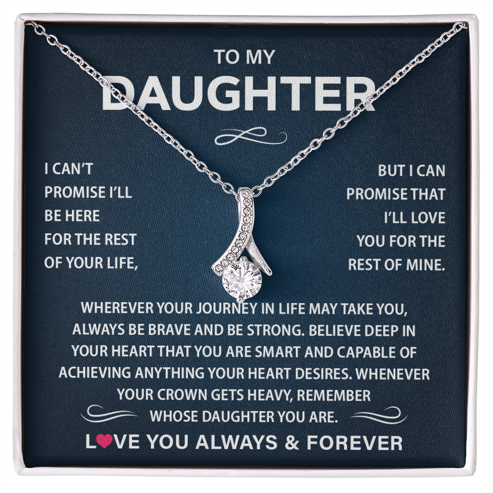 To My Daughter Necklace from Dad, Christmas Gift