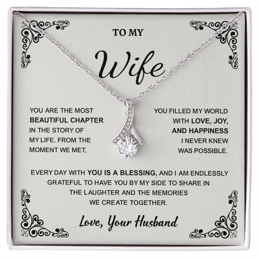 Necklace for Wife From Husband- Special Gift for Wife Birthday