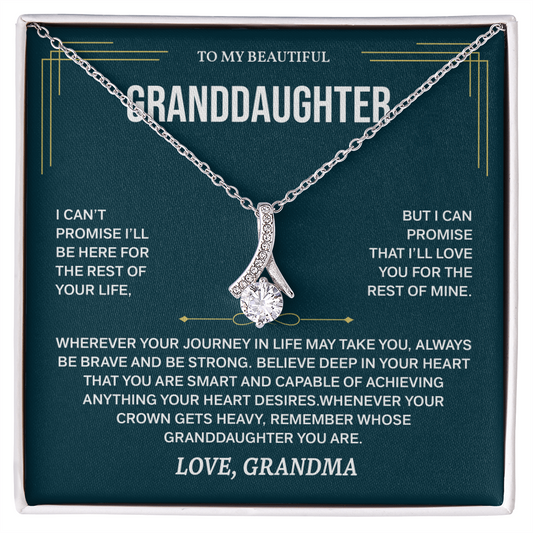 To My Granddaughter Necklace, Necklaces for Granddaughters