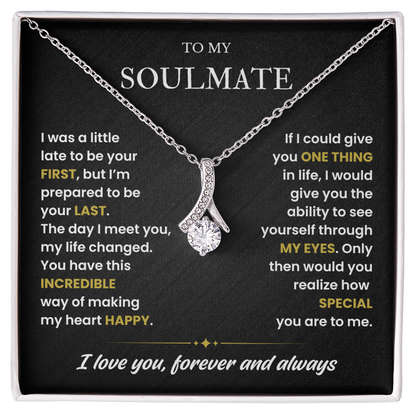 To My Soulmate Necklace, Valentines Day Gifts for Soulmate