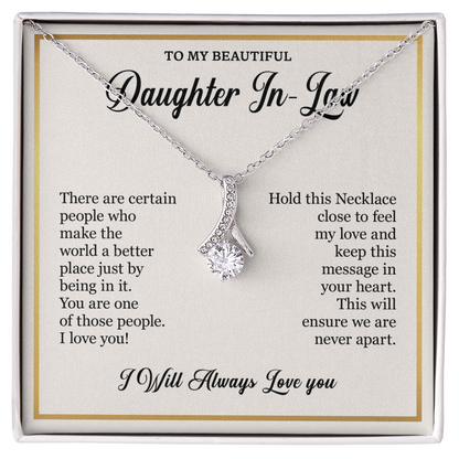 Gift Ideas for Daughter-in-Law – Elegant Alluring Beauty Necklace in Gift Box, Jewelry Gifts