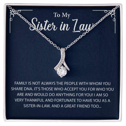 To My Sister in law Necklace, More than just a gift, it's a memory she'll always keep