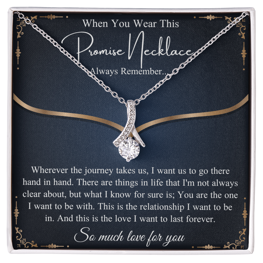 Romantic Birthday Gift, Promise Necklace