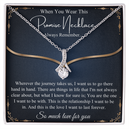 Romantic Birthday Gift, Promise Necklace