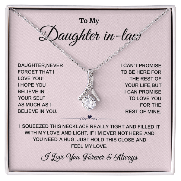 Alluring Beauty Necklace with Sentimental Message card