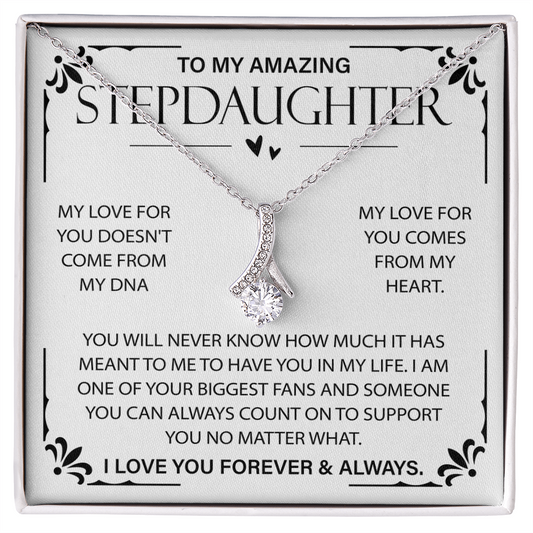 To My Amazing Stepdaughter, Alluring Beauty Necklace for Her