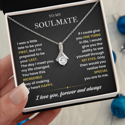 To My Soulmate Necklace, Valentines Day Gifts for Soulmate