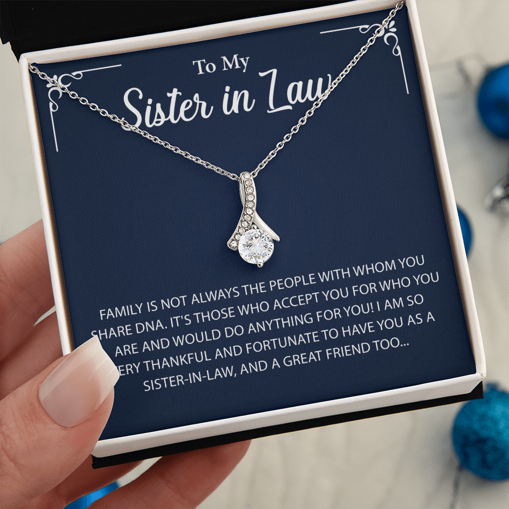 To My Sister in law Necklace, More than just a gift, it's a memory she'll always keep
