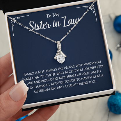 To My Sister in law Necklace, More than just a gift, it's a memory she'll always keep