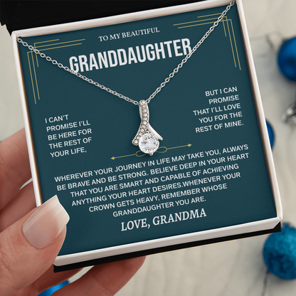 To My Granddaughter Necklace, Necklaces for Granddaughters