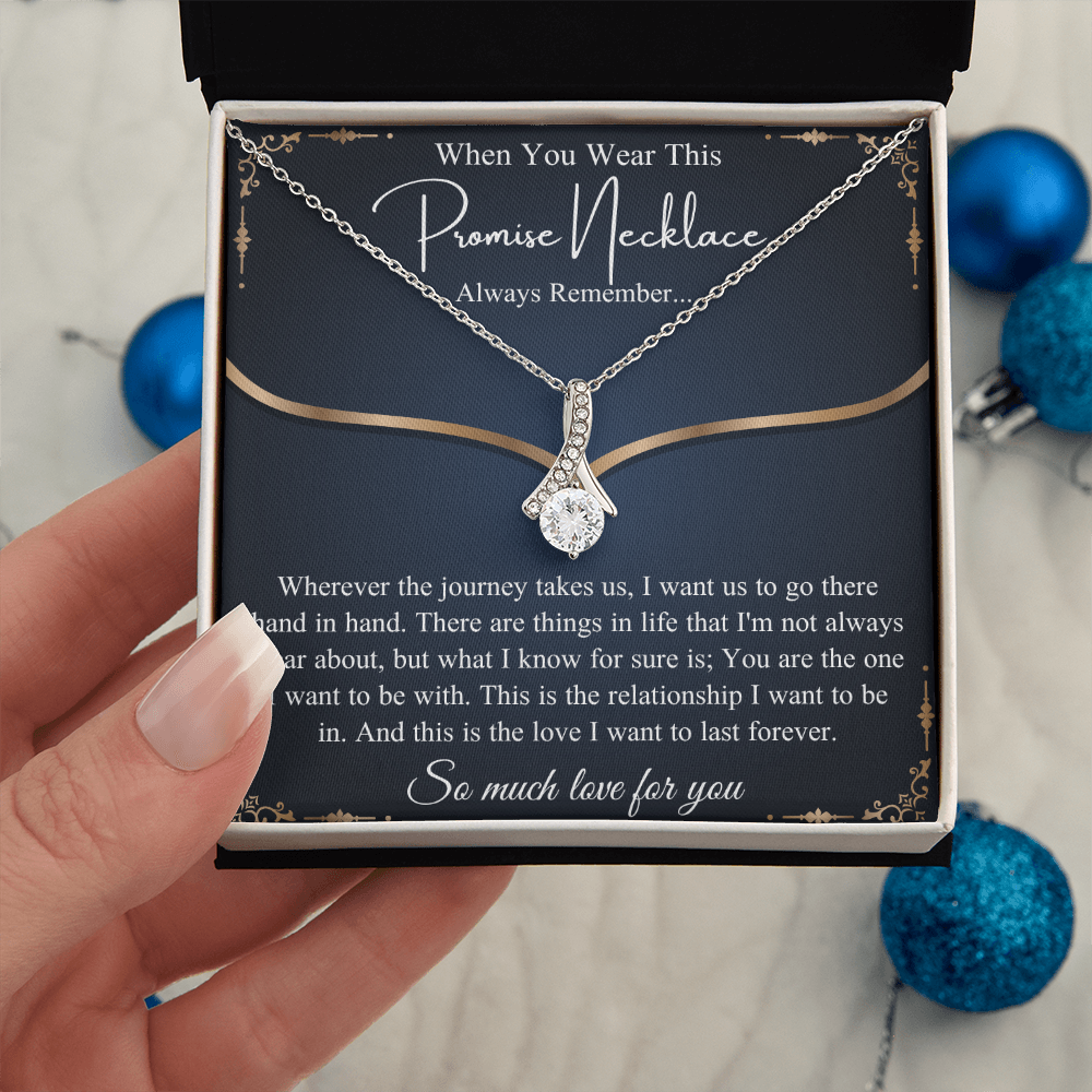 Romantic Birthday Gift, Promise Necklace